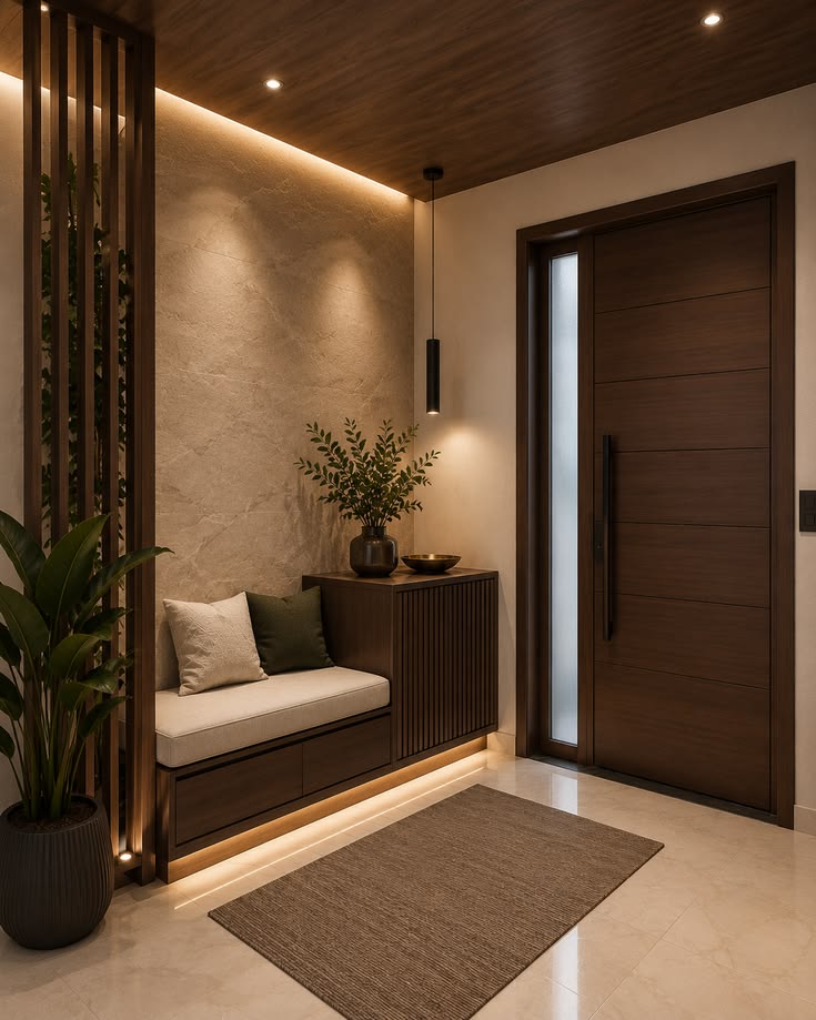 Modern Wooden Foyer Entrance Design Ideas for Luxury Homes ✨